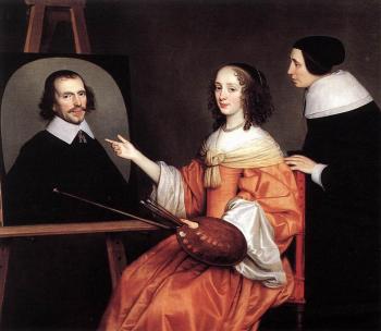 格裡特 範 弘索斯特 Margareta Maria De Roodere And Her Parents